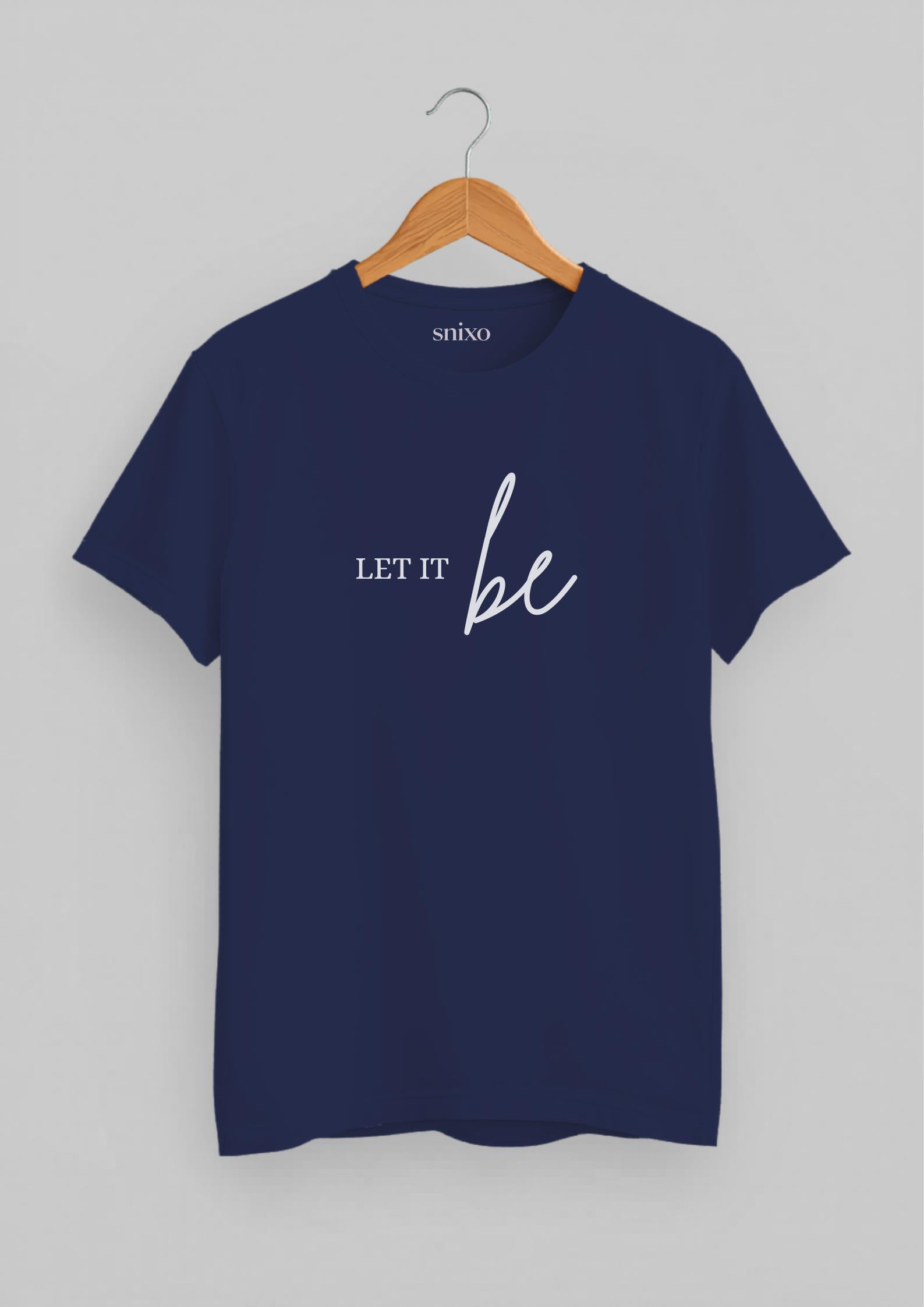 Let It Be Snixo Classic Fit T-Shirt | Royal Blue