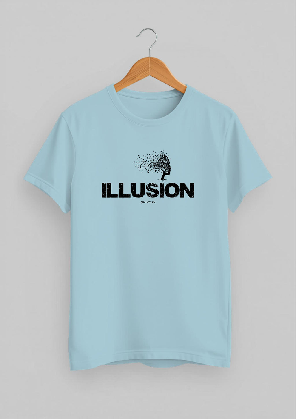 Illusion Snixo Classic Fit T-Shirt | Baby Blue