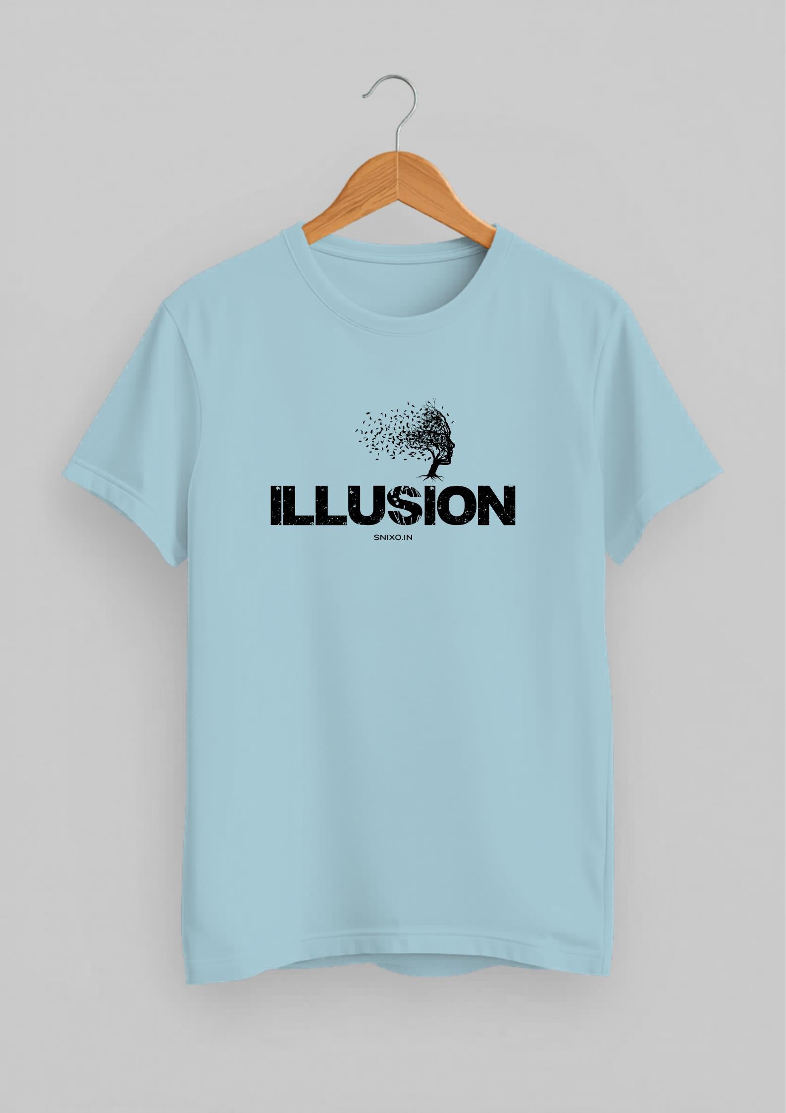 Illusion Snixo Classic Fit T-Shirt | Baby Blue