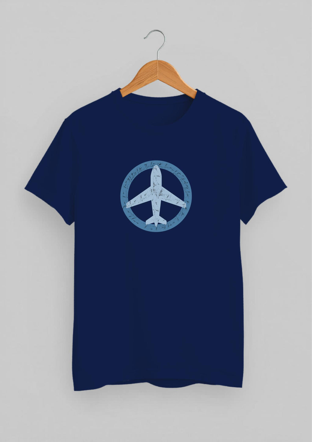 Airplane Shadow Classic Fit T-Shirt | Royal Blue