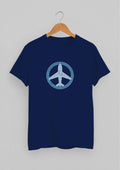 Airplane Shadow Classic Fit T-Shirt | Royal Blue