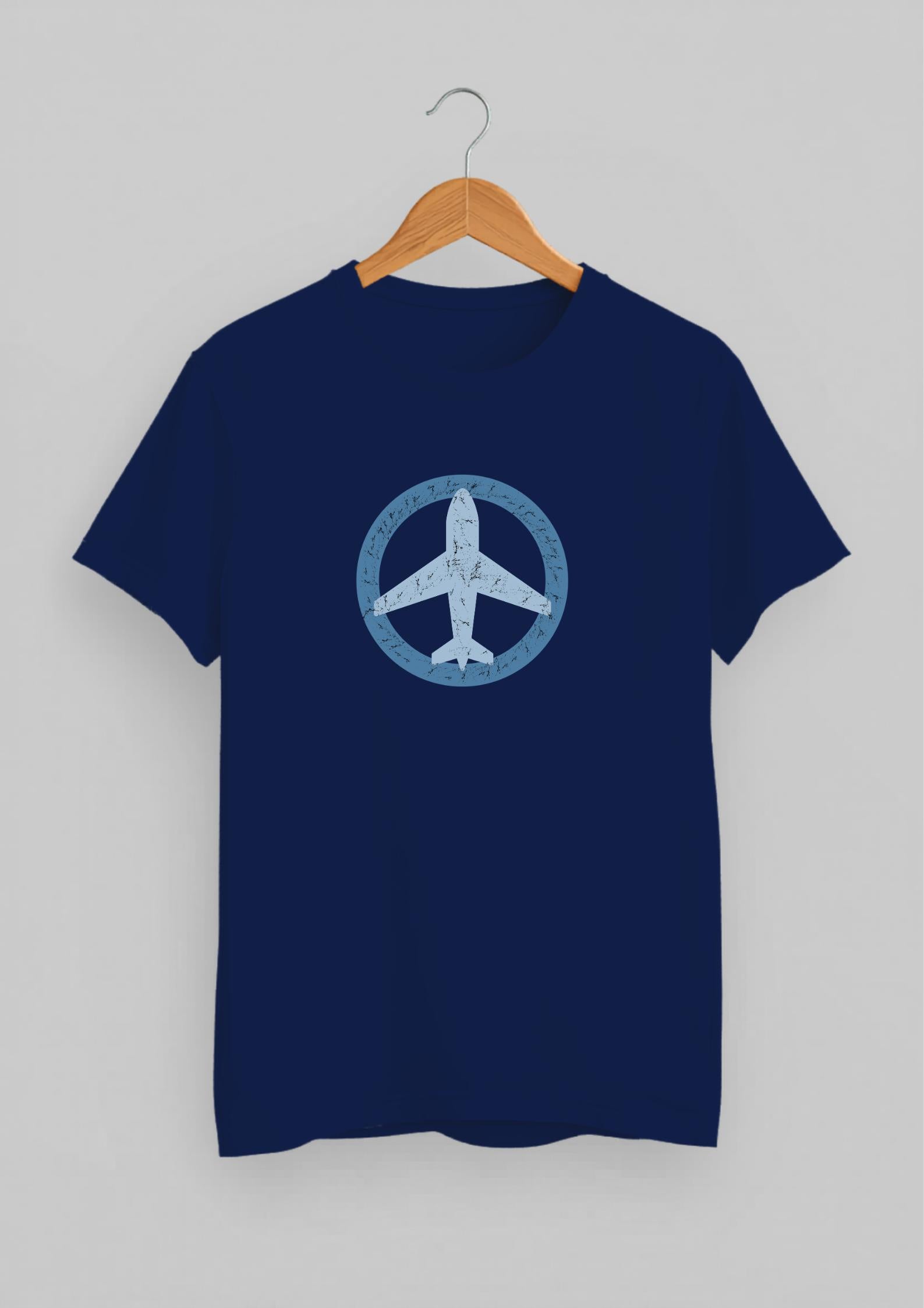 Airplane Shadow Classic Fit T-Shirt | Royal Blue