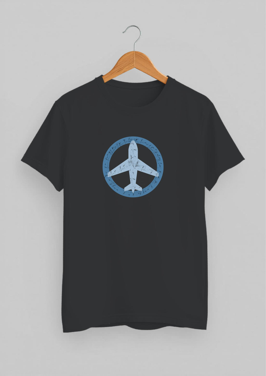 Airplane Shadow Classic Fit T-Shirt | Steel Gray