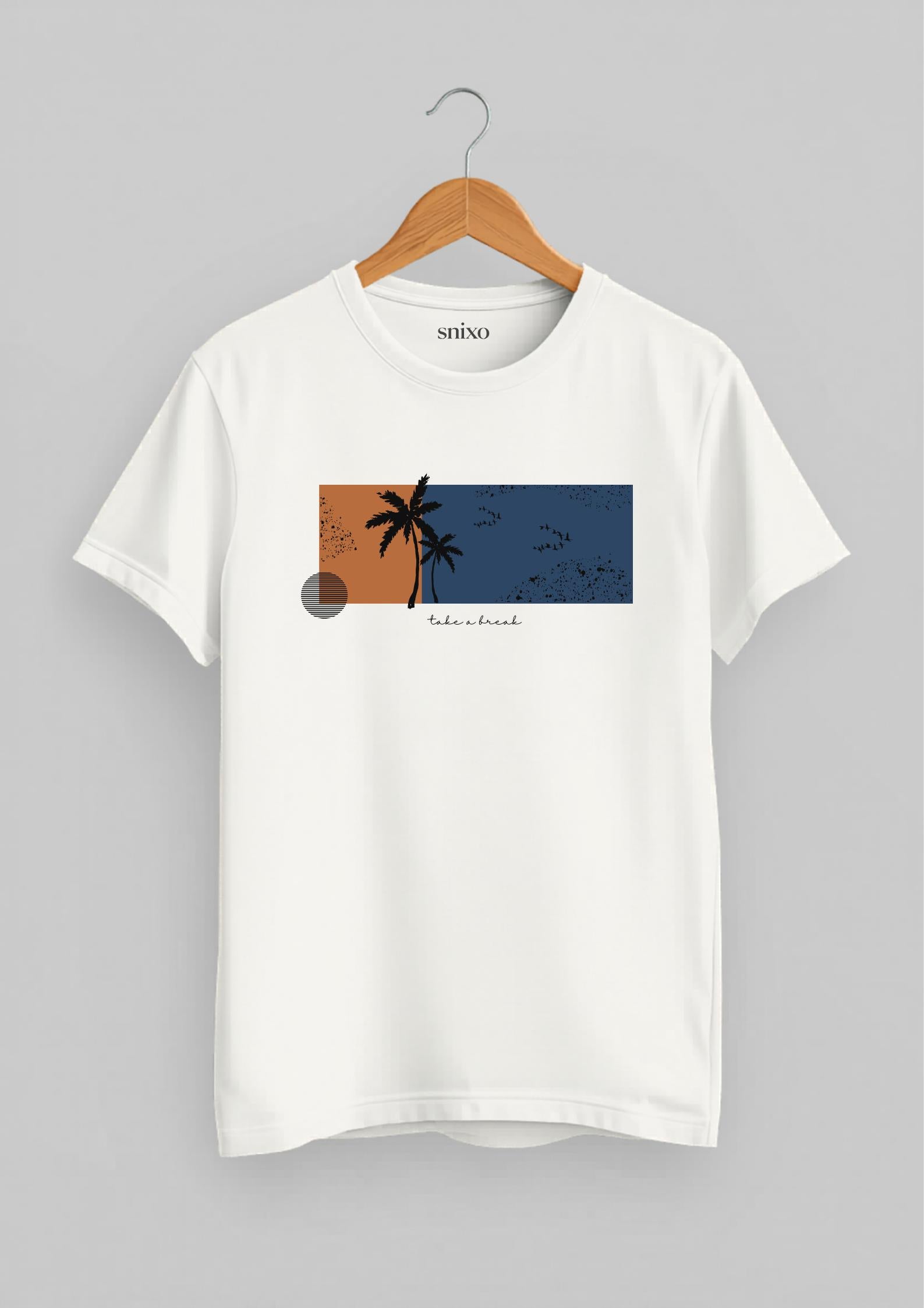 Palm Slice - Take a Break Classic Fit T-Shirt | White