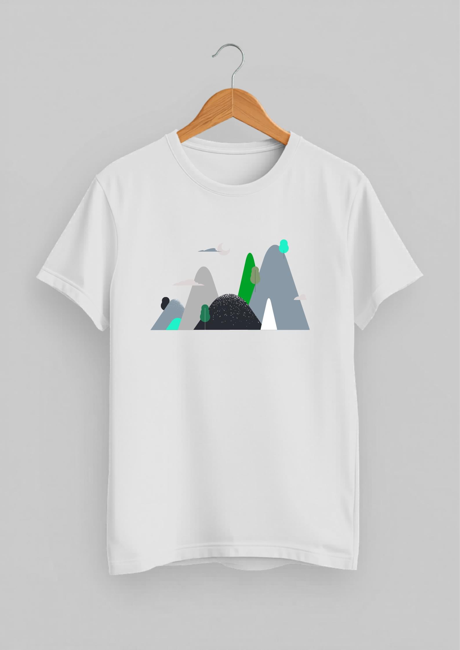 Grain & Gradient Classic Fit T-Shirt | White