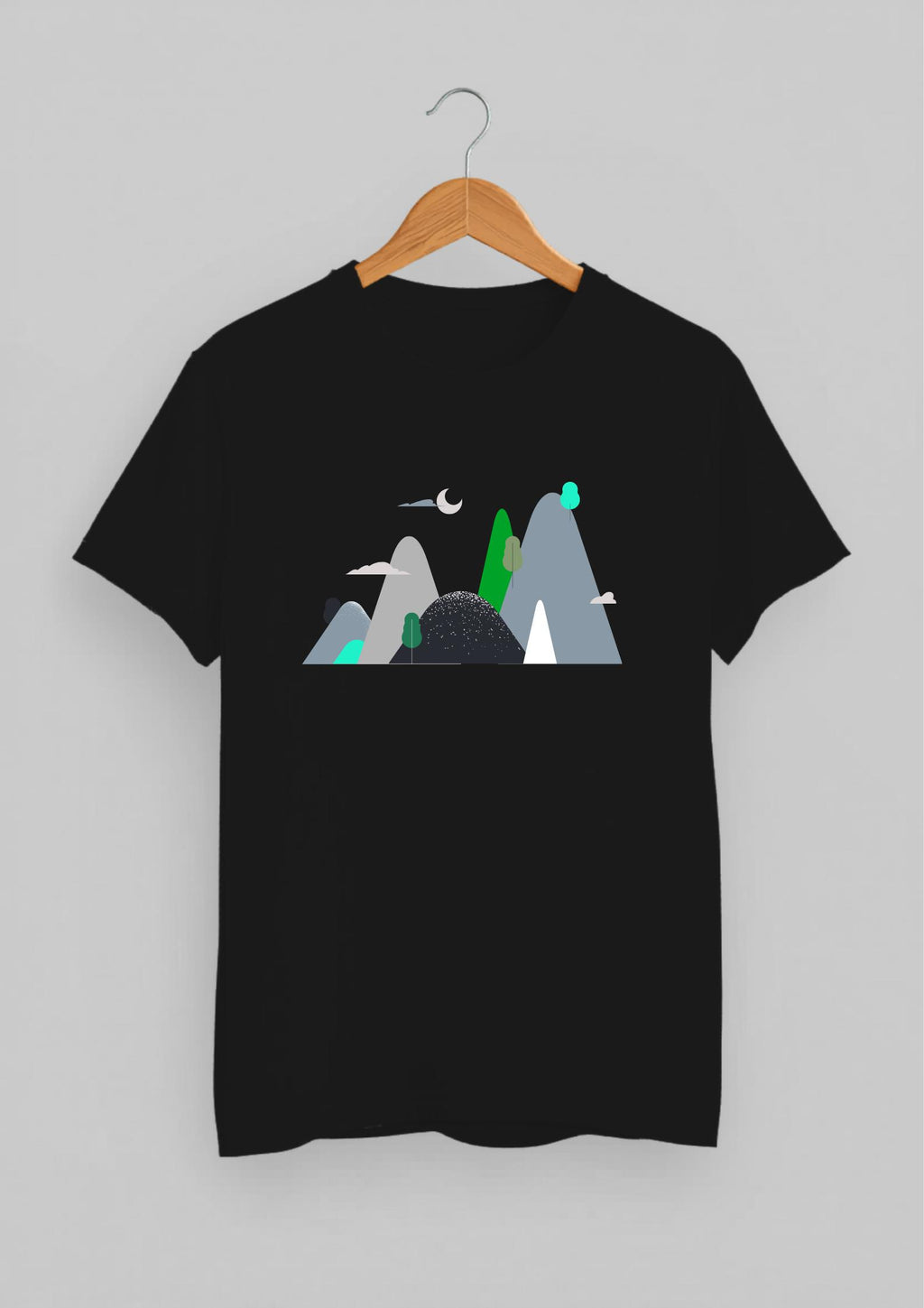 Grain & Gradient Classic Fit T-Shirt | Black