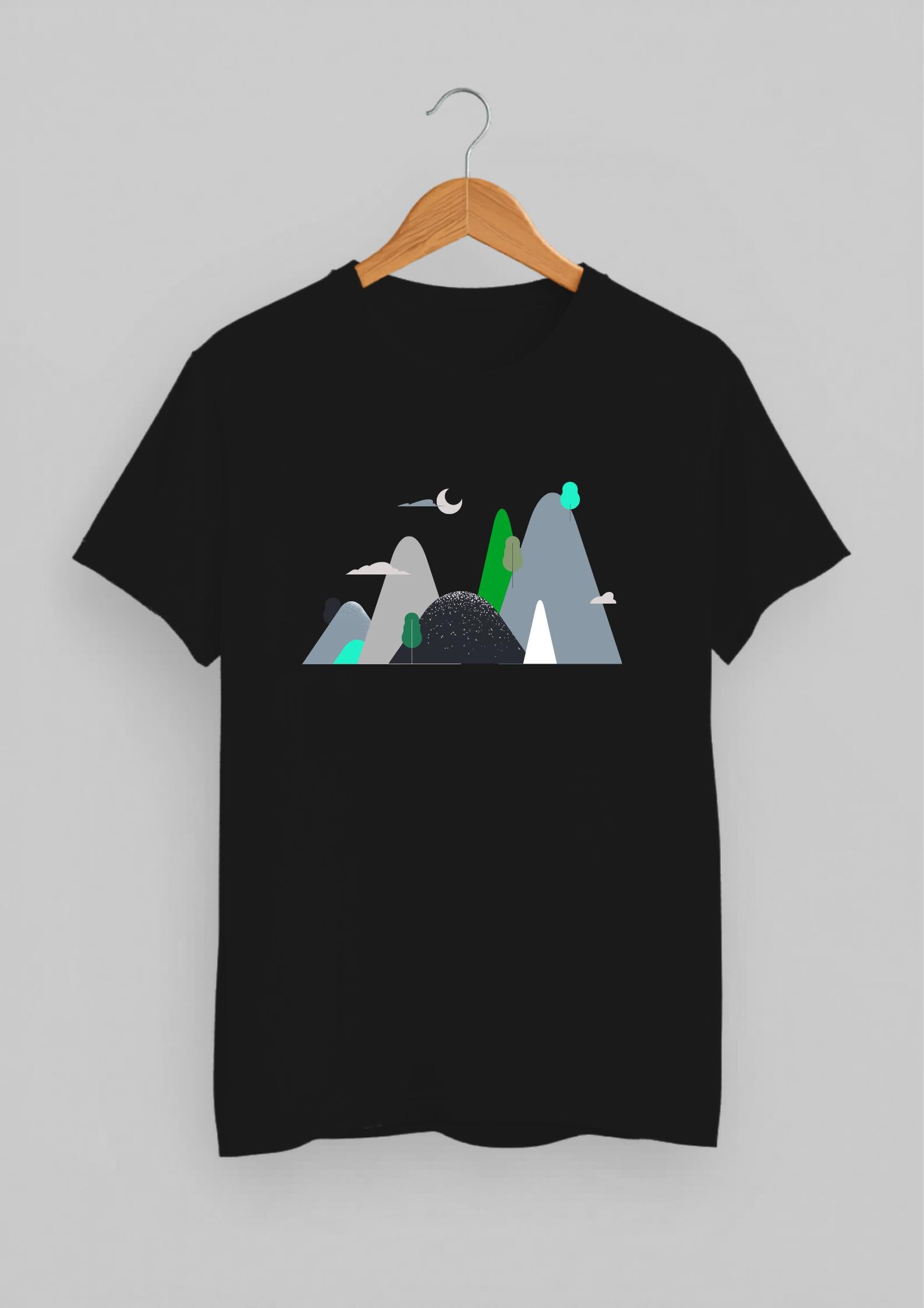 Grain & Gradient Classic Fit T-Shirt | Black