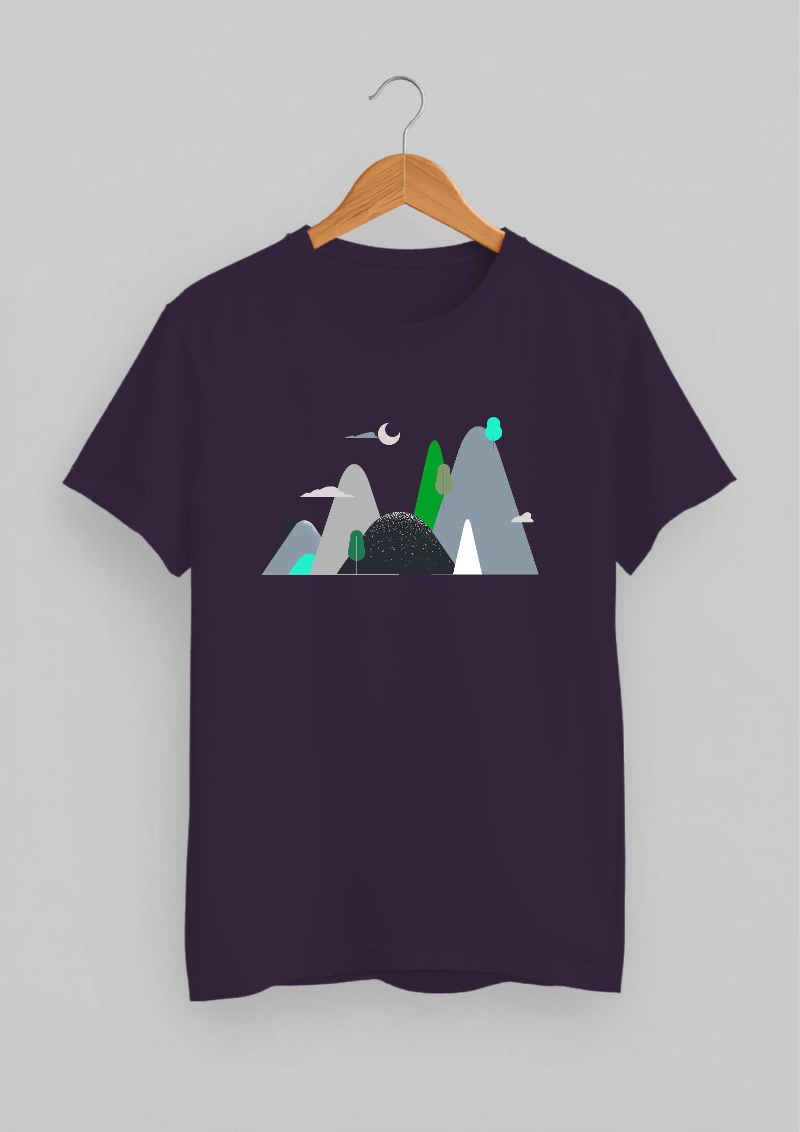 Grain & Gradient Classic Fit T-Shirt | Purple