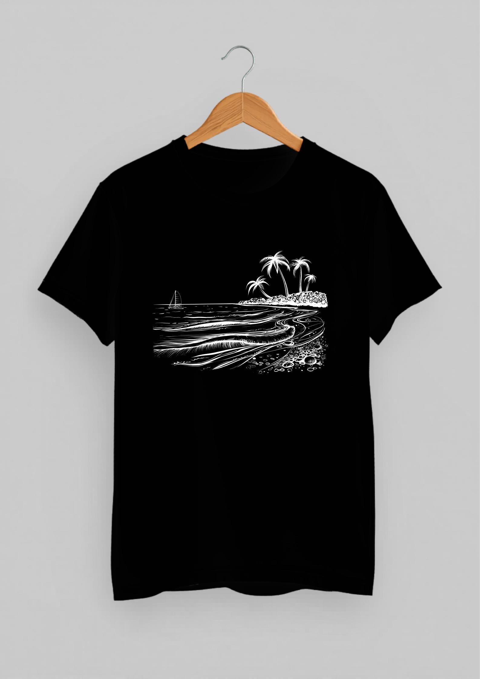 Oceanic Lines Snixo Classic Fit T-Shirt | Black
