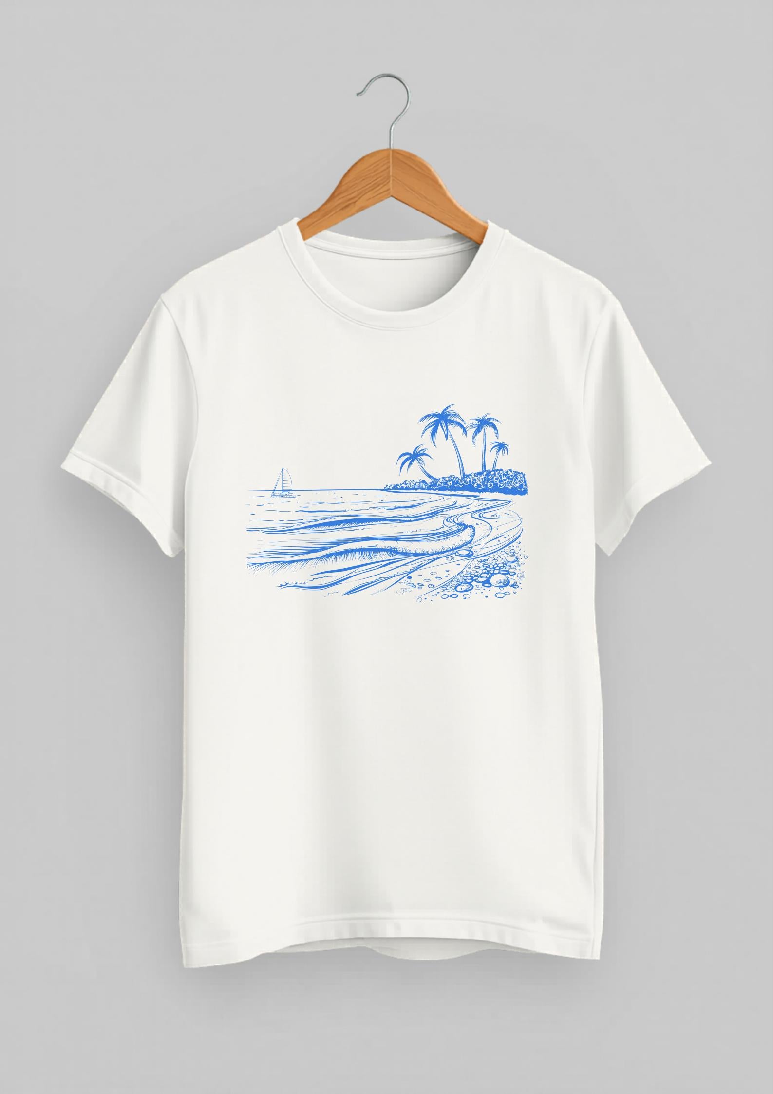 Oceanic Lines Snixo Classic Fit T-Shirt | White