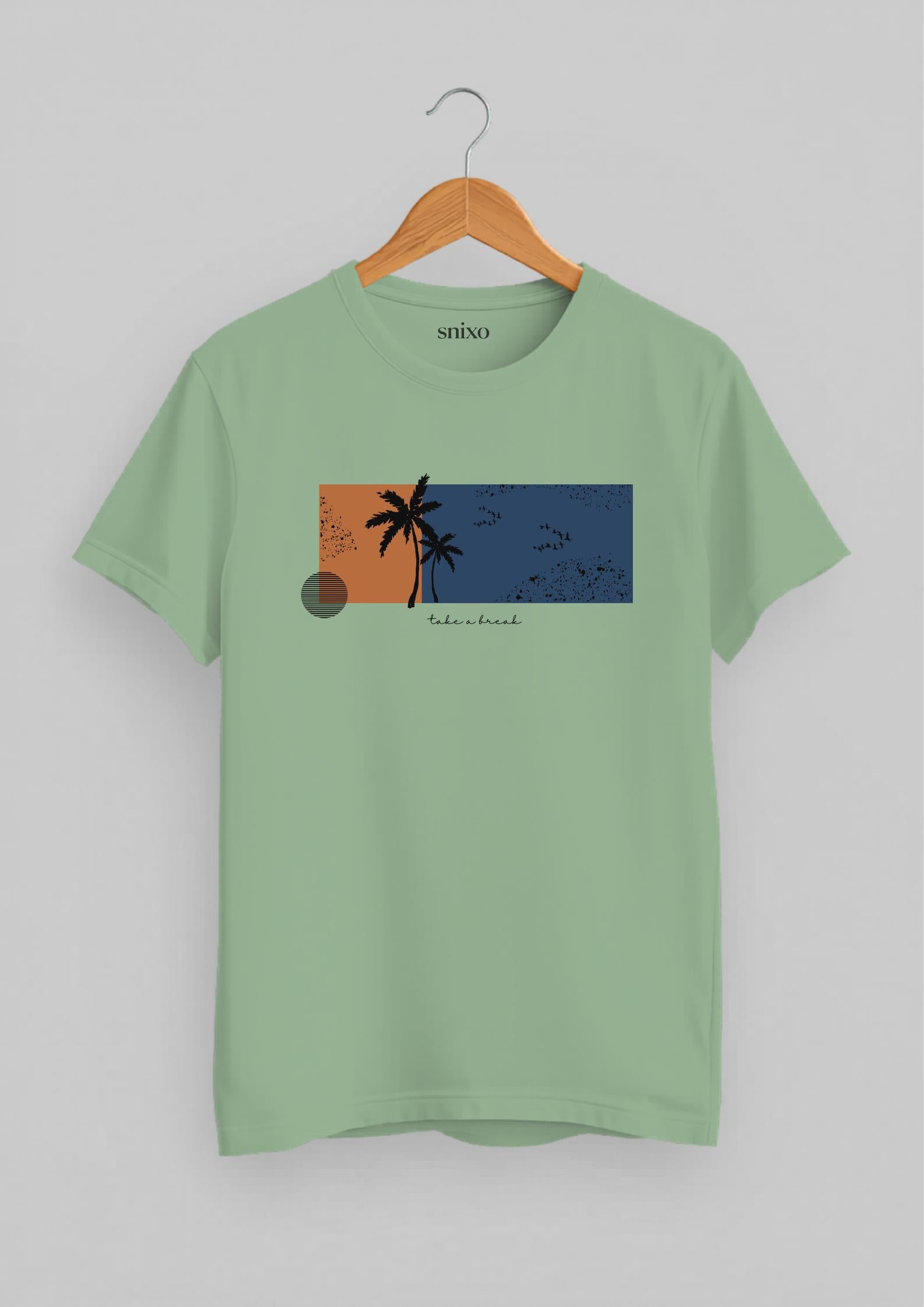 Palm Slice - Take a Break Classic Fit T-Shirt | Jade