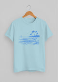 Oceanic Lines Snixo Classic Fit T-Shirt | Baby Blue