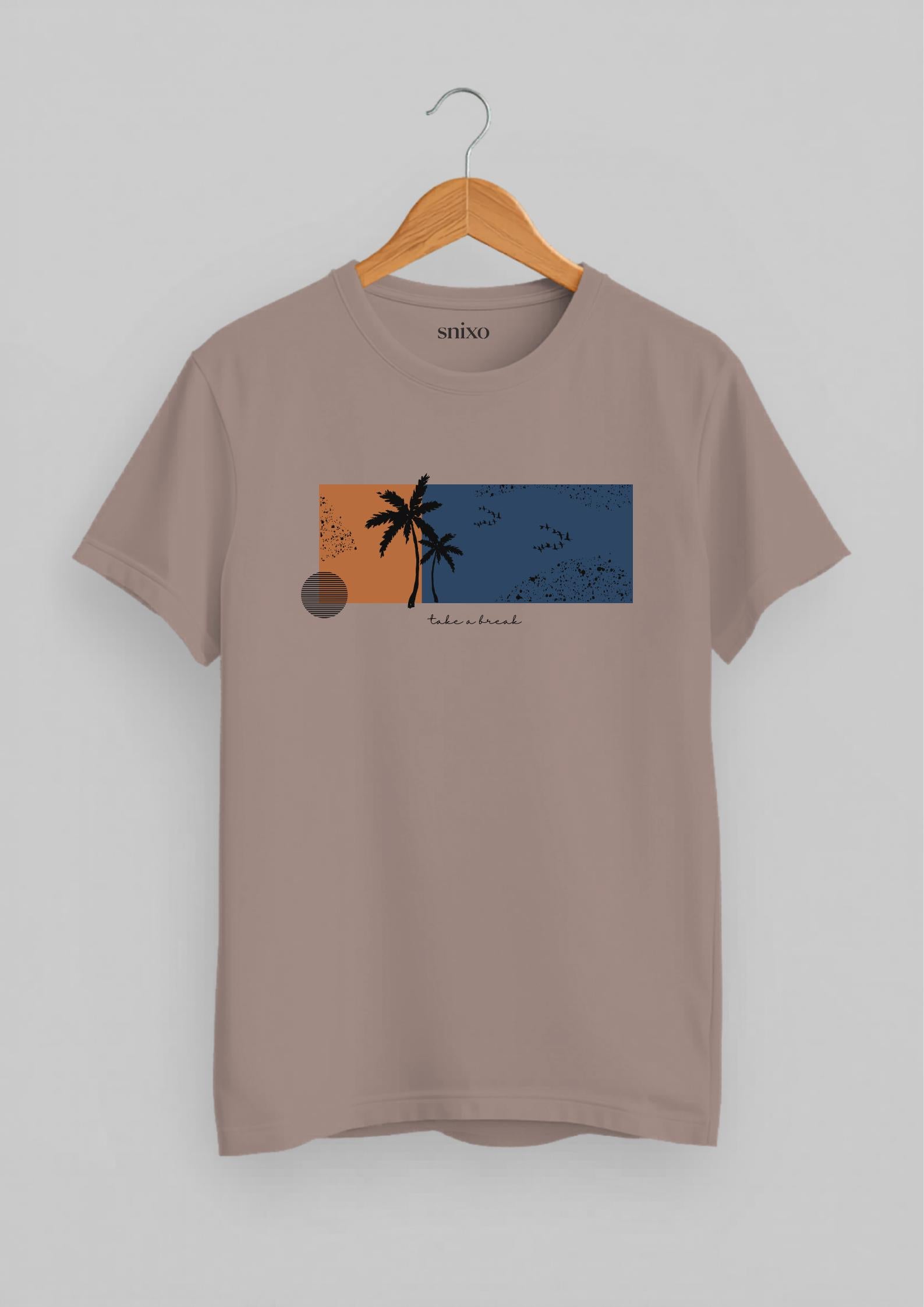 Palm Slice - Take a Break Classic Fit T-Shirt | Mushroom