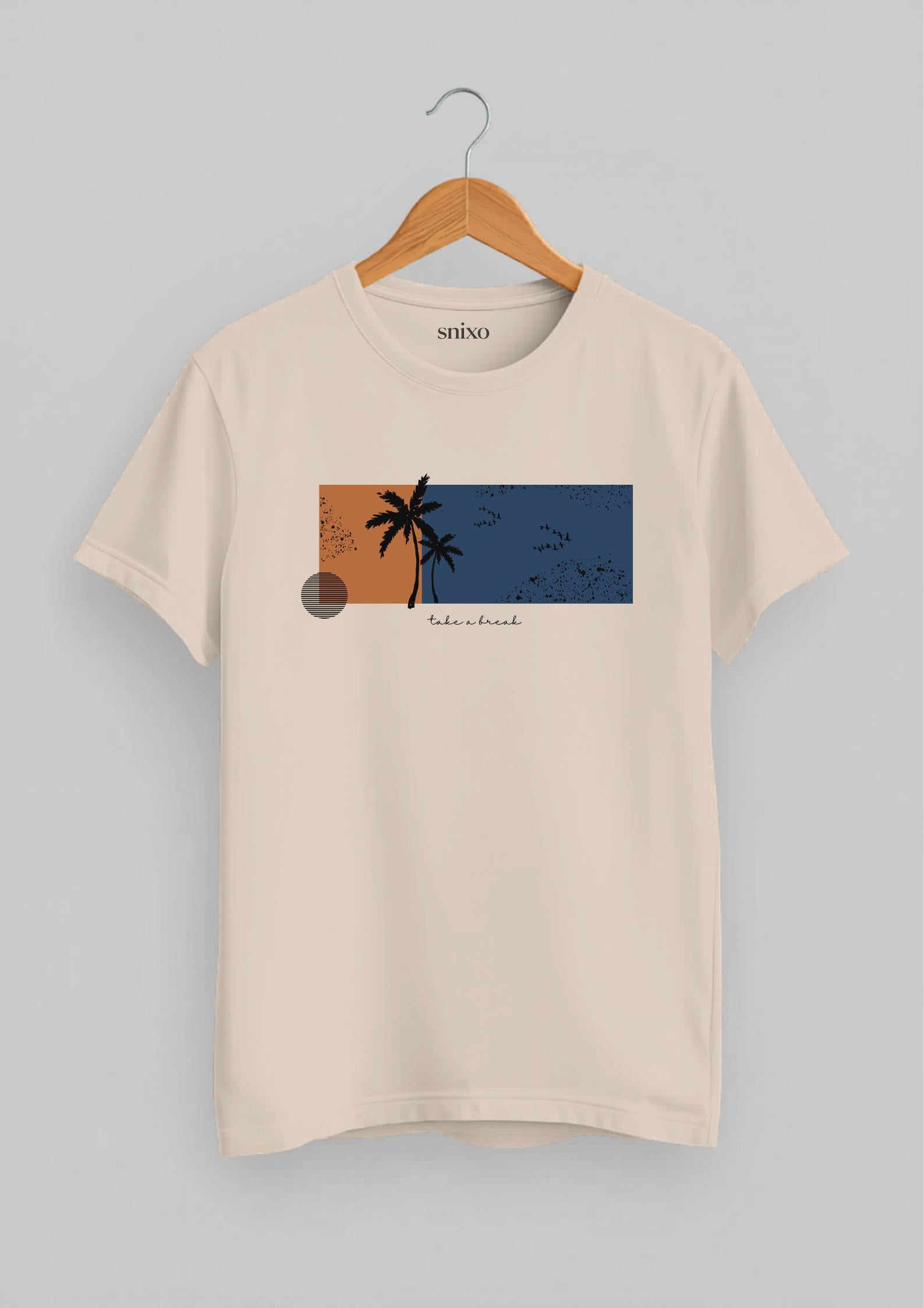 Palm Slice - Take a Break Classic Fit T-Shirt | Peach