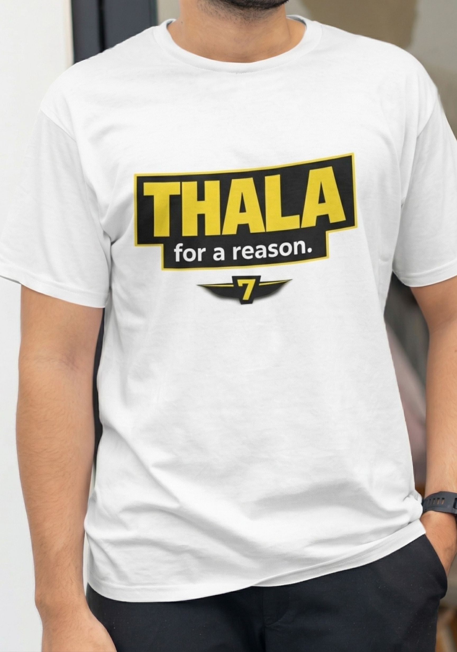 Thala For A Reason T-Shirt For Man - Fan Edition | Premium Cotton